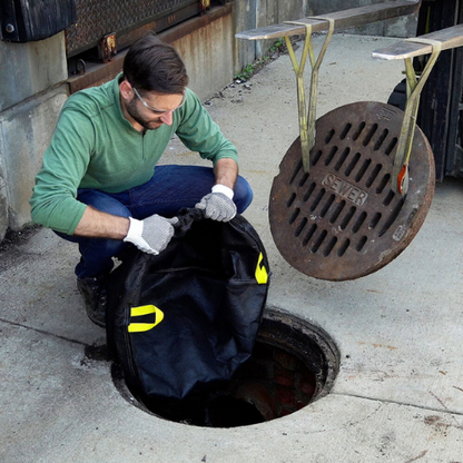 ENPAC Round, Bag Style Storm Sentinel® Catch Basin Insert, Adjustable, With Oil-Absorbing Packet, 25" to 28" (MPN: 4340-IB)