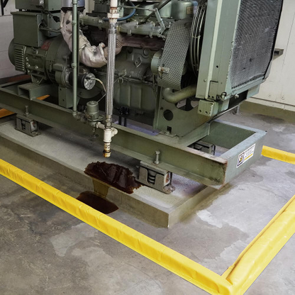 15'L Modular Diverter Berm Straight Section, Yellow (MPN: 48-215-DB)