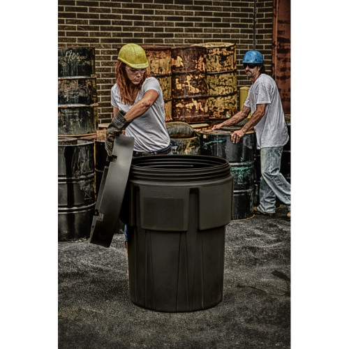 Enpac 95-Gallon Poly Spill Pack Drum with Screw-Top Lid, Black (MPN: 1095-BD)