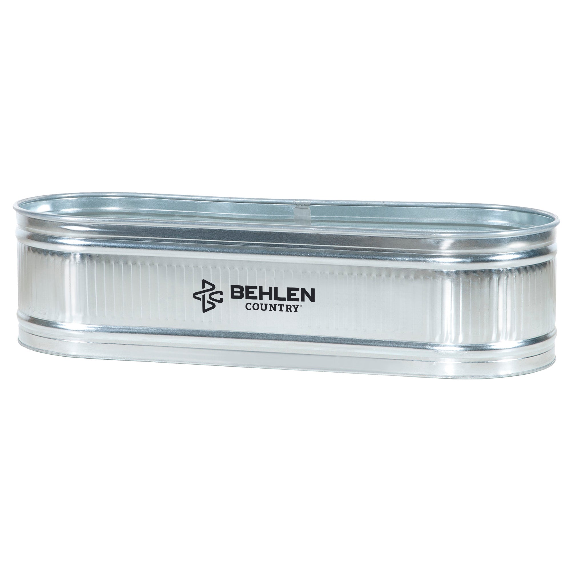 300 Gallon Behlen Country 3' x 2' x 8' Farmstead Oval Galvanized Tank ...
