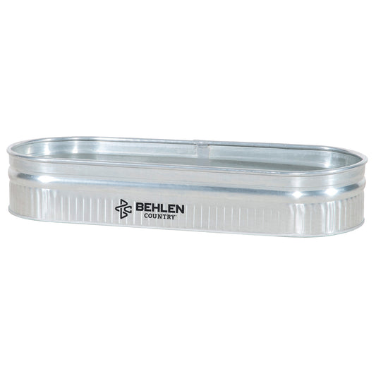 70 Gallon Behlen Country 2' x 1' x 6' Shallow Farmstead Oval Galvanized Tank (MPN: 50130218)