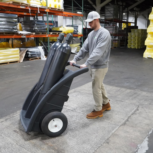 ENPAC Dual Cylinder Dolly, Heavy-Duty (MPN: 7302-BK)