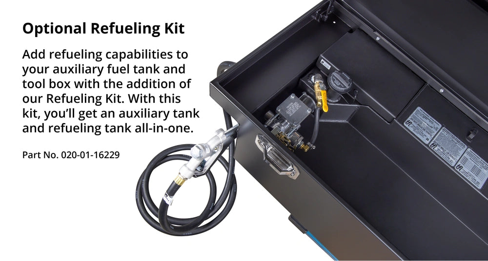 70 Gallon Auxiliary Diesel Fuel Tank and Tool Box Combo - TRAX-4 - 0800116063
