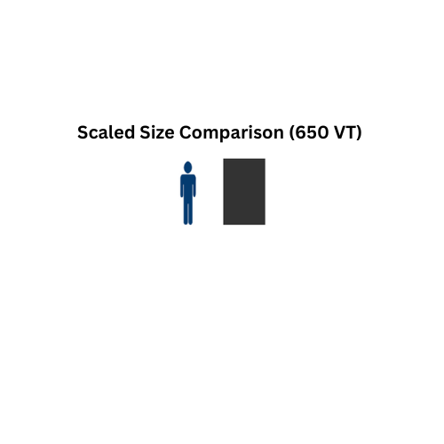 650 Gallon Custom Roto-Molding Vertical Tank (MPN: 650 VT FW)
