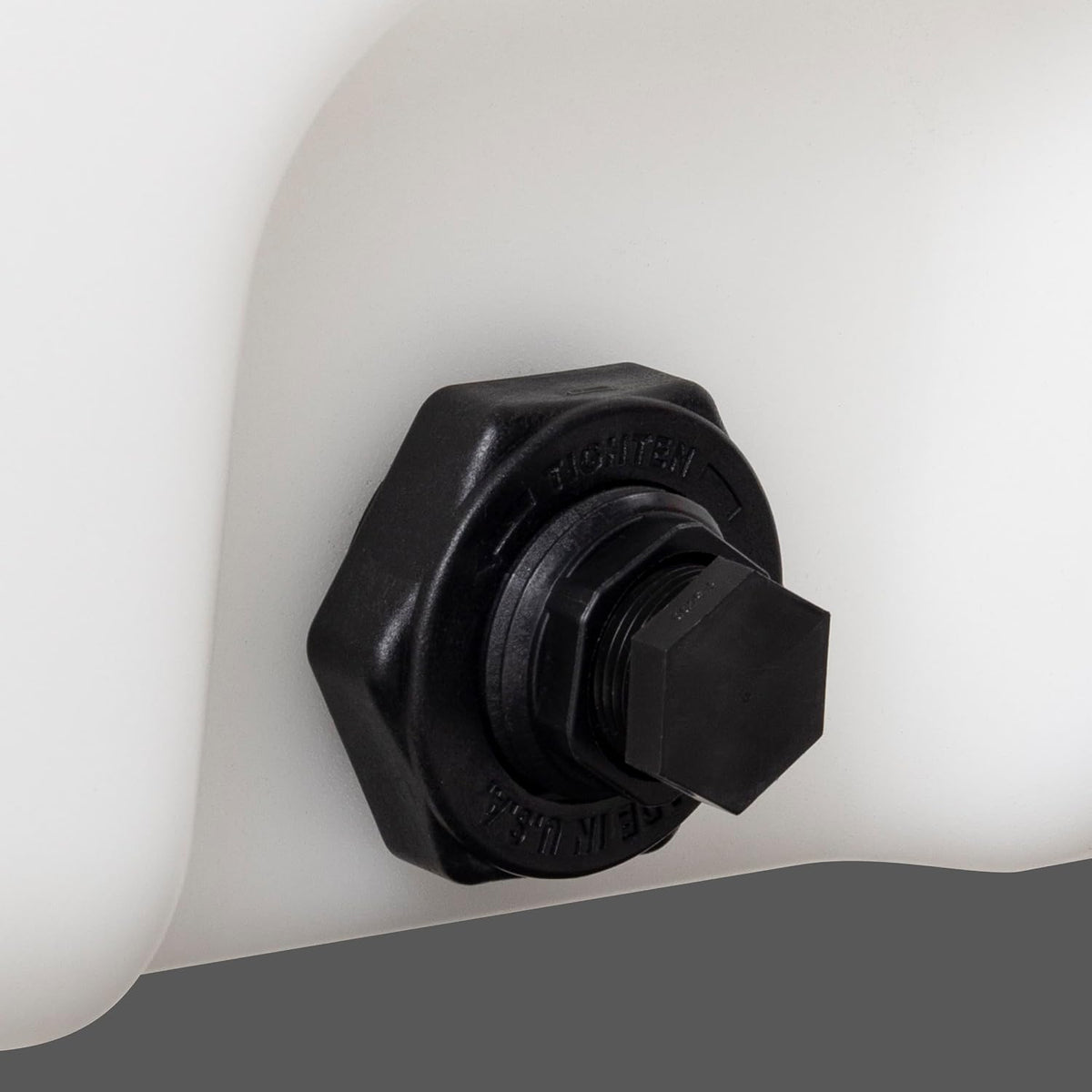 Elkhart Plastics 50 Gallon Flat Bottom Utility Storage Tank 1.7 SG (107049A03) - 3/4 inch NPT outlet with plug - Elkhart Plastics product line photo