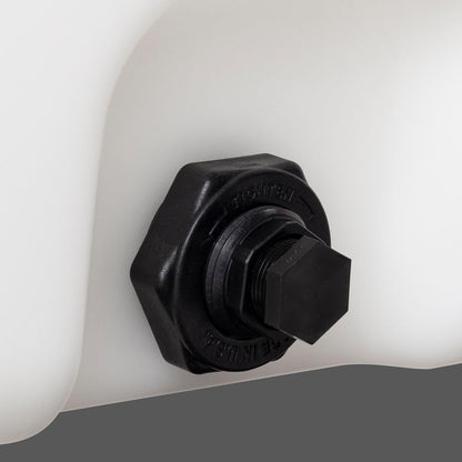 Elkhart Plastics 50 Gallon Flat Bottom Utility Storage Tank 1.7 SG (107049A03) - 3/4 inch NPT outlet with plug - Elkhart Plastics product line photo