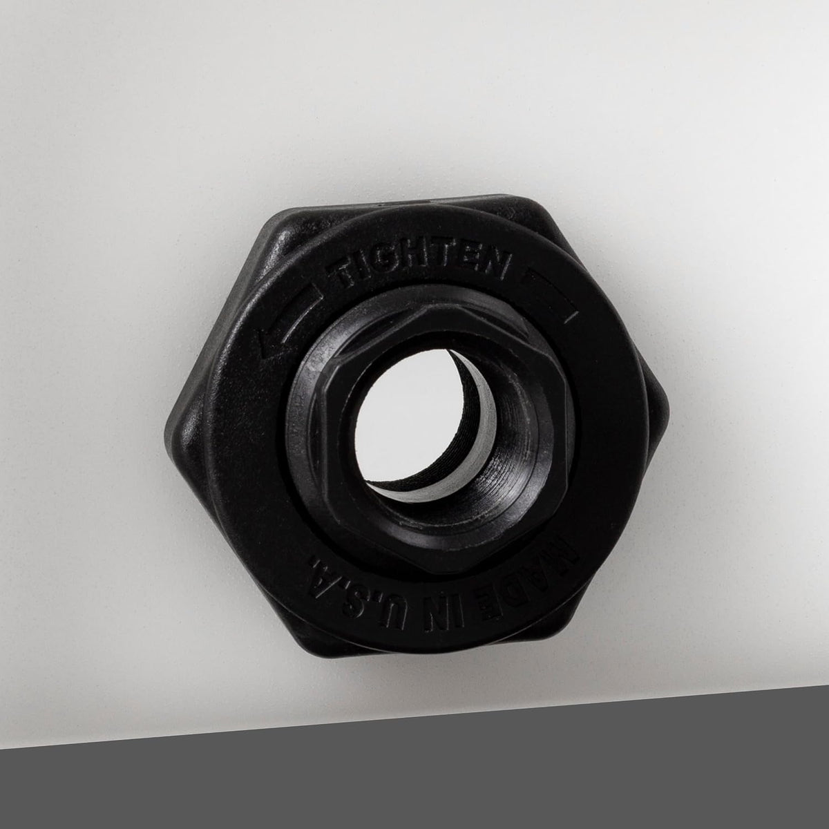 Elkhart Plastics 50 Gallon Flat Bottom Utility Storage Tank 1.7 SG (107049A03) - outlet fitting - Elkhart Plastics product line photo