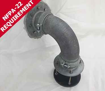CorGal Anti-Vortex Assembly with PVC Floor Penetration Flange