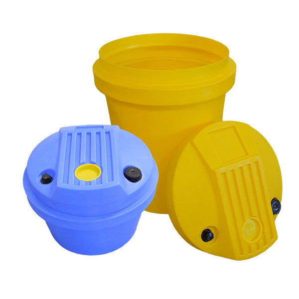 Peabody 30 Gallon Tapered Chemical Feed Tank 1.5 SG (01-28643) - Peabody product line photo