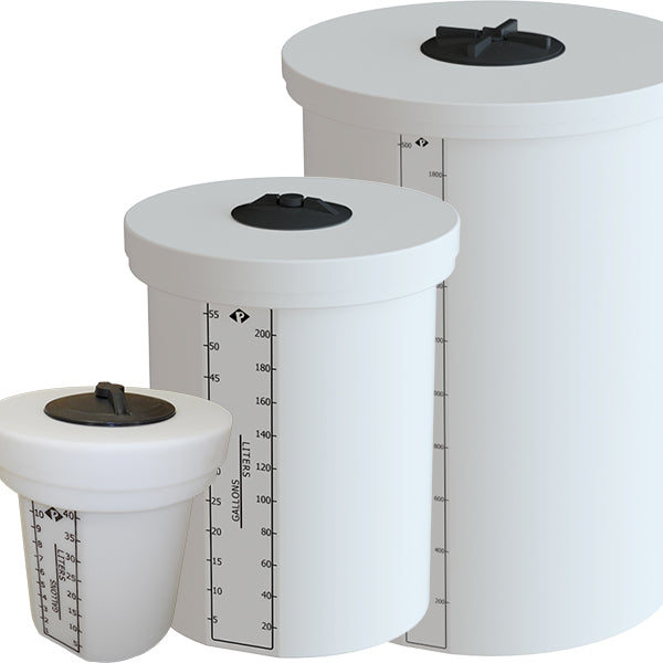 Peabody 5 Gallon PVDF Closed Top Process Chemical Tank (01-30375) - Peabody product line photo