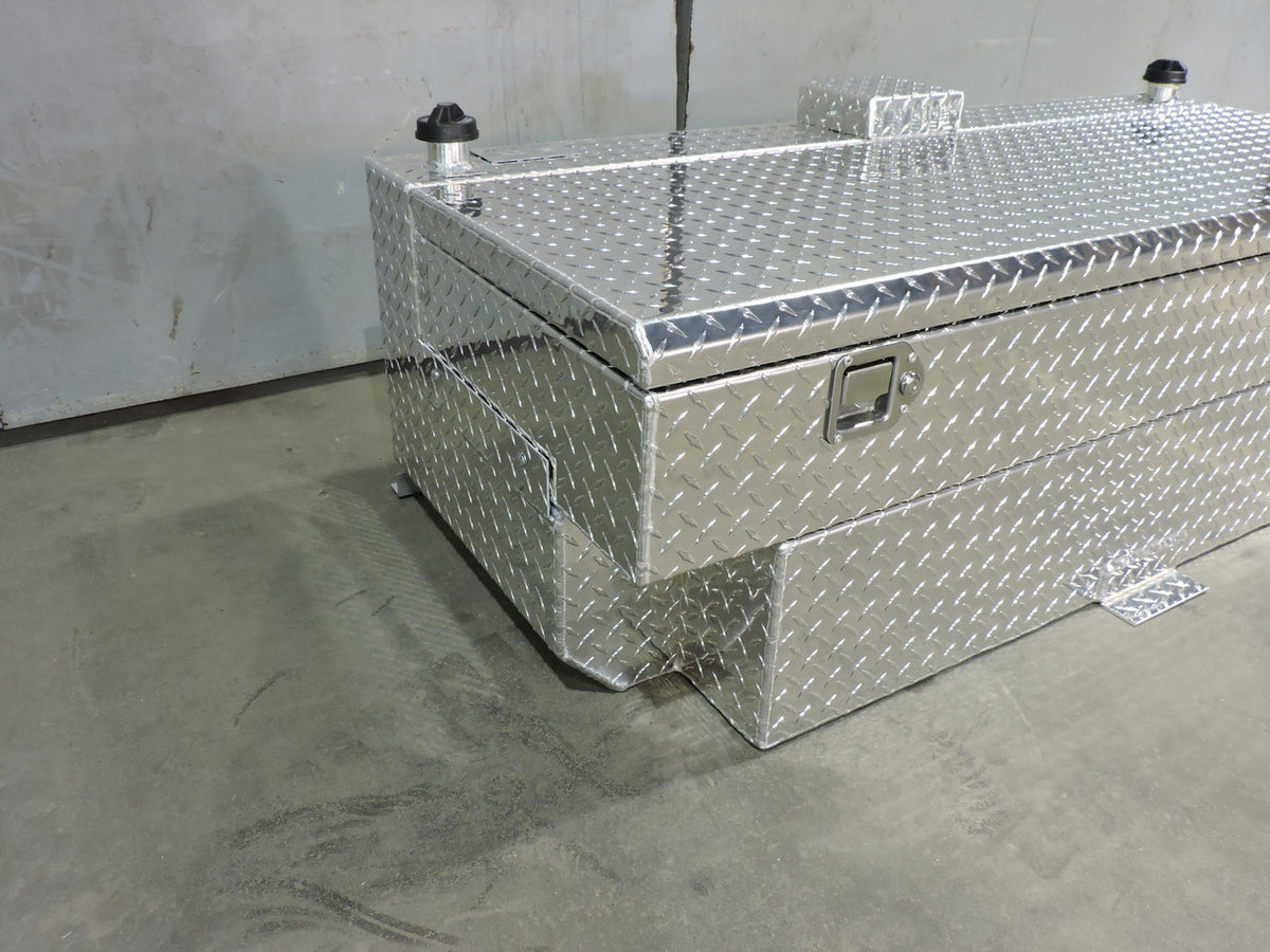ATTA 70 Gallon Diesel Auxiliary Tank & Toolbox Combo -AT70LTT-SB