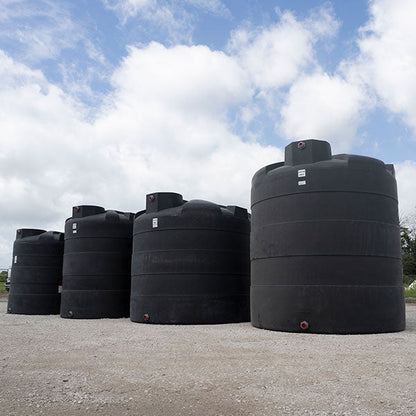 Elkhart Plastics 3000 Gallon Vertical Water Storage Tank 1.0 SG (307068A00) - installed tanks on site - Elkhart Plastics product line photo