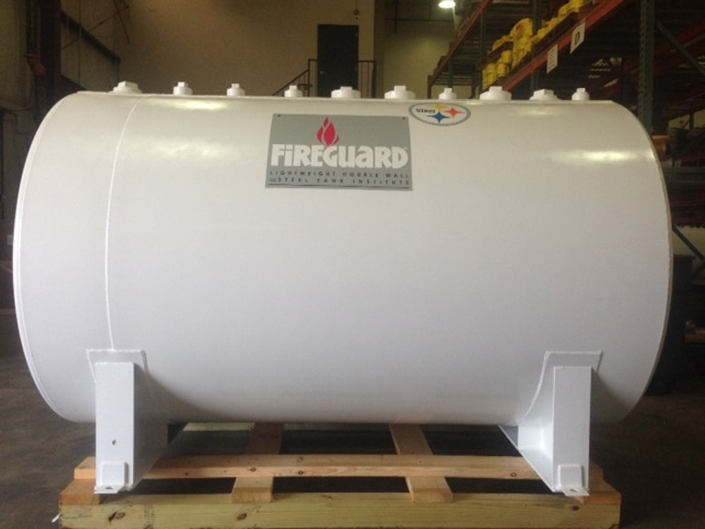 550 Gallon Newberry Dual Wall Fireguard Cylindrical Saddle Tank (SKU: NB00550FGD048)