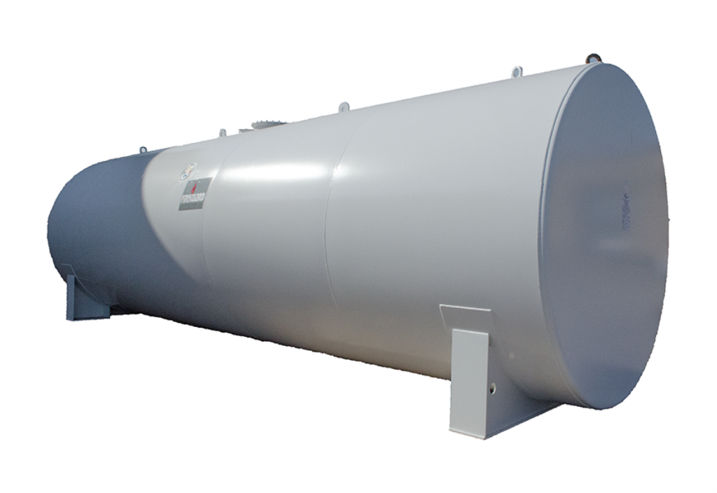 550 Gallon Newberry Dual Wall Fireguard Cylindrical Saddle Tank (SKU: NB00550FGD048)