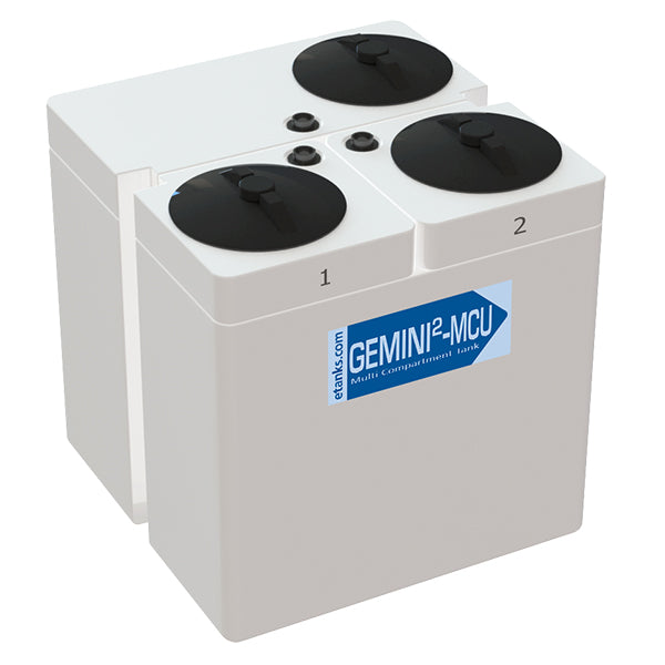 Peabody Engineering Gemini Square MCU #2 Assembly - (1) 12 G and (2) 6 G Tanks - product photo