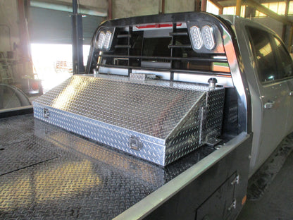 ATTA 44 Gallon Diesel Auxiliary Tank & Wedge Style Toolbox-AT44RWB