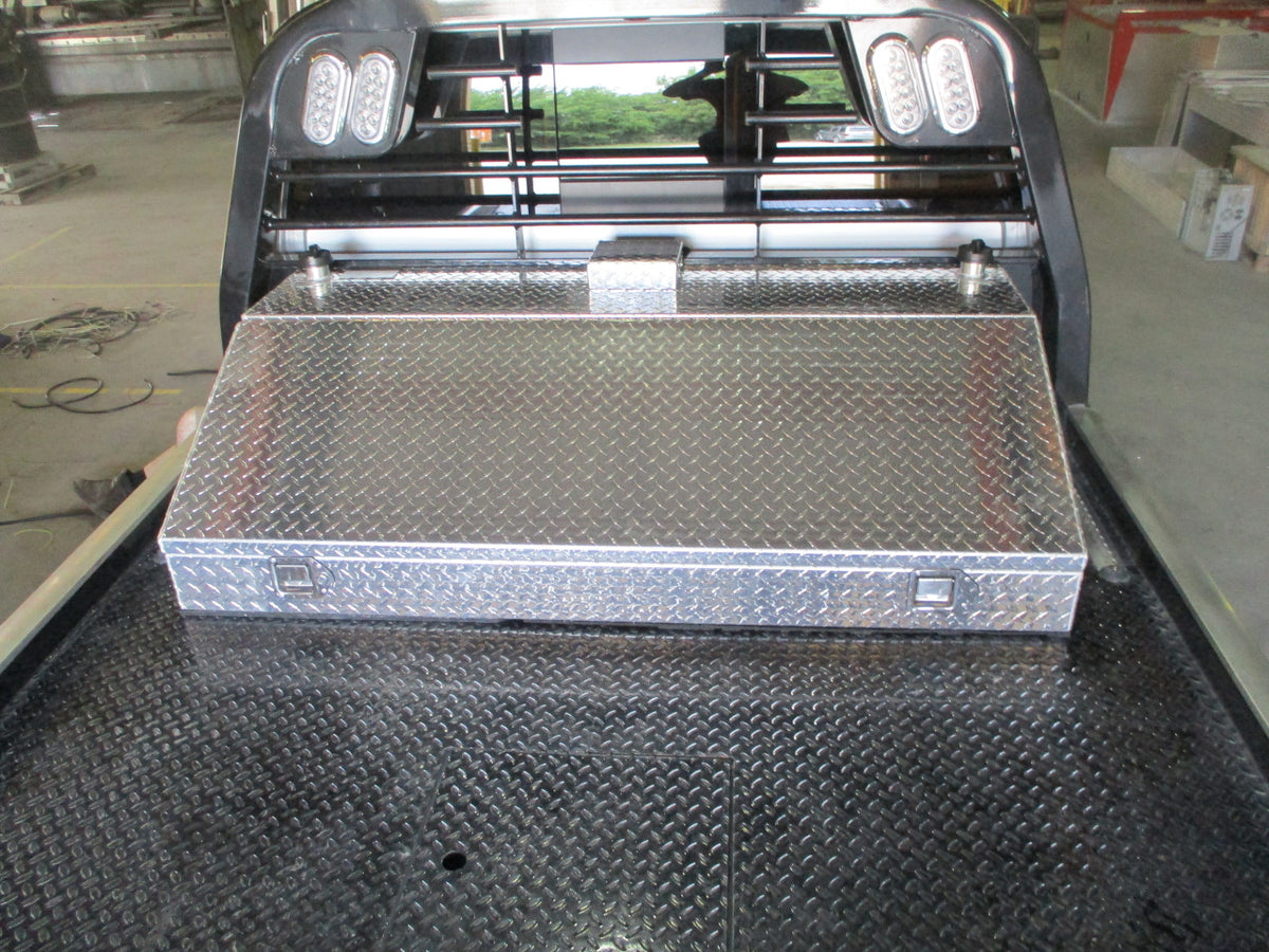 ATTA 44 Gallon Diesel Auxiliary Tank & Wedge Style Toolbox-AT44RWB