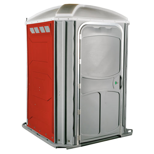 PolyJohn Comfort XLT Portable Restroom - Red colorway