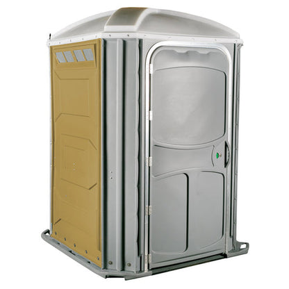 PolyJohn Comfort XLT Portable Restroom - Tan colorway
