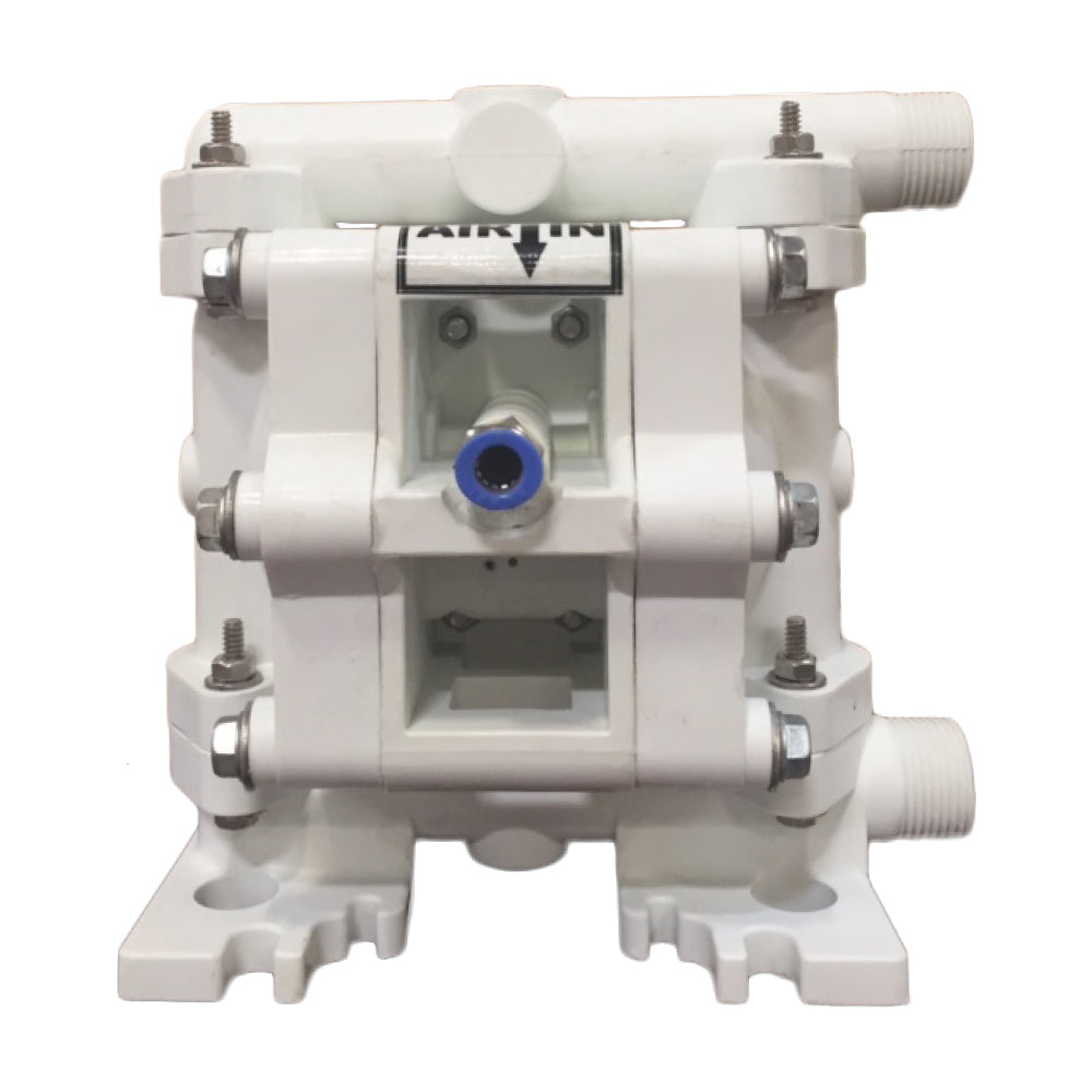 JDA Global NOMAD Pwr-Flo NPF07 1/4" Non-Metallic PTFE-Fitted Air-Operated Double Diaphragm Pump, Bolted - product photo