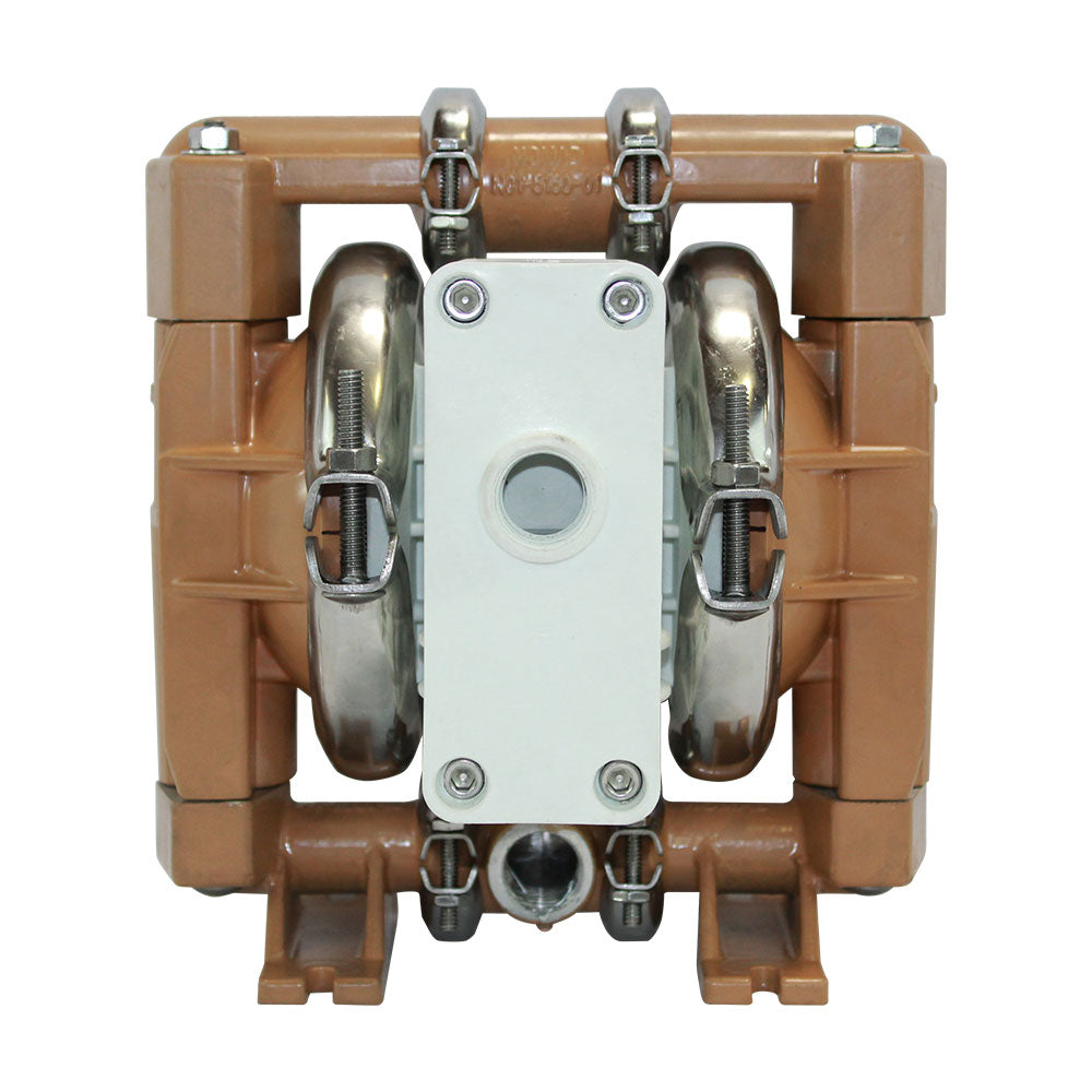 JDA Global NOMAD Pwr-Flo NPF15 1/2" Metallic Rubber/TPE-Fitted Air-Operated Double Diaphragm Pump, Clamped - product photo