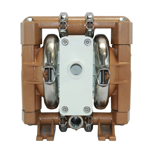 JDA Global NOMAD Pwr-Flo NPF15 1/2" Metallic PTFE-Fitted Air-Operated Double Diaphragm Pump, Clamped - product photo
