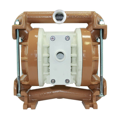 JDA Global NOMAD Pwr-Flo NPF25 1" Metallic PTFE-Fitted Air-Operated Double Diaphragm Pump, Bolted - product photo