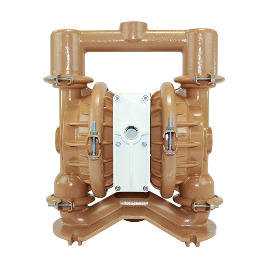 JDA Global NOMAD Pwr-Flo NPF40 1-1/2" Metallic PTFE-Fitted Air-Operated Double Diaphragm Pump, Clamped - product photo