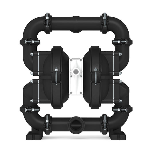 JDA Global NOMAD Pwr-Flo NPF50 Flap Valve 2" Non-Metallic Rubber/TPE-Fitted Air-Operated Double Diaphragm Pump, Clamped - product photo