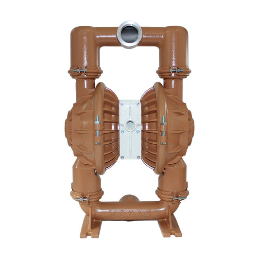 JDA Global NOMAD Pwr-Flo NPF50 2" Metallic Rubber/TPE-Fitted Air-Operated Double Diaphragm Pump, Clamped - product photo