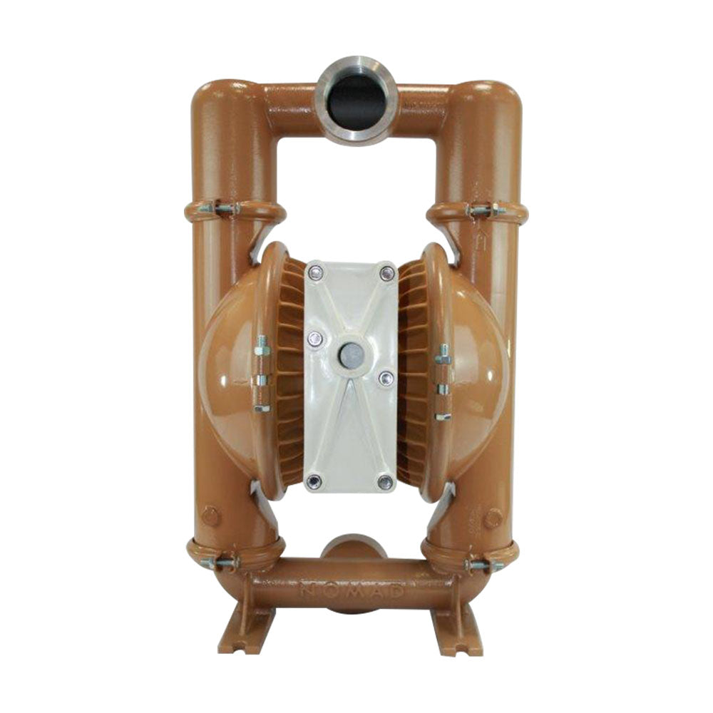 JDA Global NOMAD Pwr-Flo NPF80 3" Metallic PTFE-Fitted Air-Operated Double Diaphragm Pump, Clamped - product photo