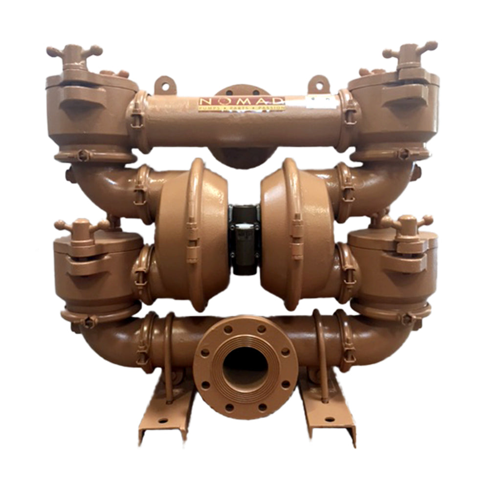 JDA Global NOMAD Trans-Flo NT100 4" Metallic Rubber/TPE-Fitted Air-Operated Double Diaphragm Pump, Clamped - product photo