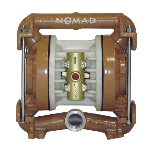 JDA Global NOMAD Trans-Flo Gold NTG25 1" Metallic Rubber/TPE-Fitted Air-Operated Double Diaphragm Pump, Bolted - product photo