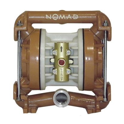 JDA Global NOMAD Trans-Flo Gold NTG25 1" Metallic PTFE-Fitted Air-Operated Double Diaphragm Pump, Bolted - product photo