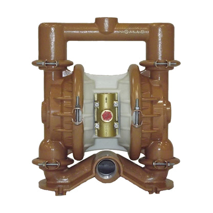 JDA Global NOMAD Trans-Flo Gold NTG40 1-1/2" Metallic PTFE-Fitted Air-Operated Double Diaphragm Pump, Clamped - product photo