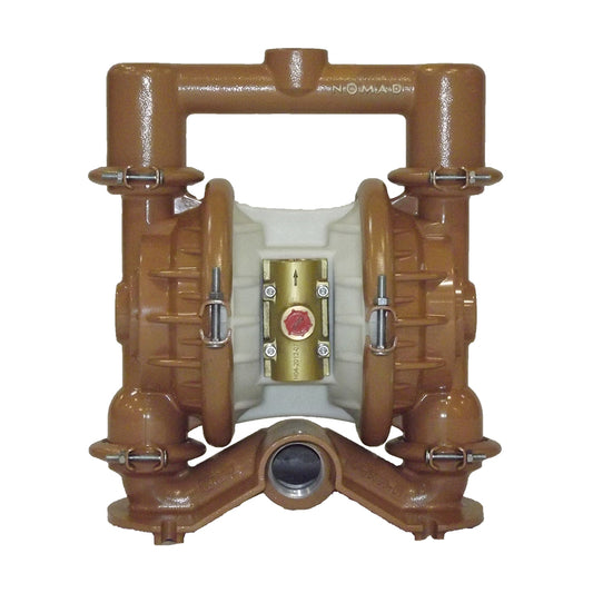 JDA Global NOMAD Trans-Flo Gold NTG40 1-1/2" Metallic PTFE-Fitted Air-Operated Double Diaphragm Pump, Clamped - product photo