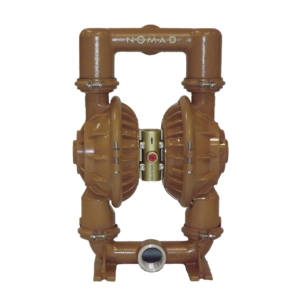 JDA Global NOMAD Trans-Flo Gold NTG50 2" Metallic Rubber/TPE-Fitted Air-Operated Double Diaphragm Pump, Clamped - product photo