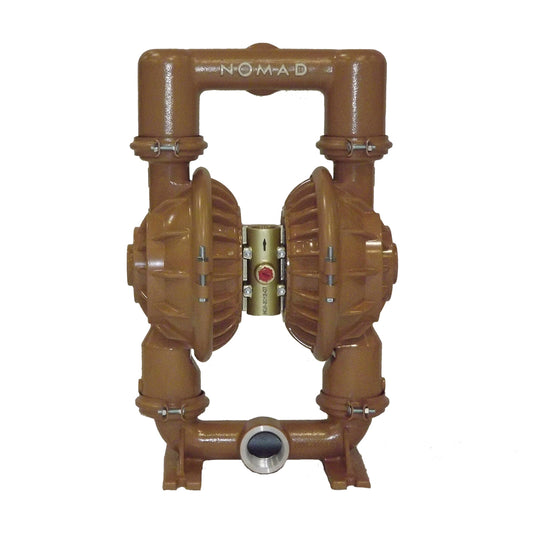 JDA Global NOMAD Trans-Flo Gold NTG50 2" Metallic Rubber/TPE-Fitted Air-Operated Double Diaphragm Pump, Clamped - product photo