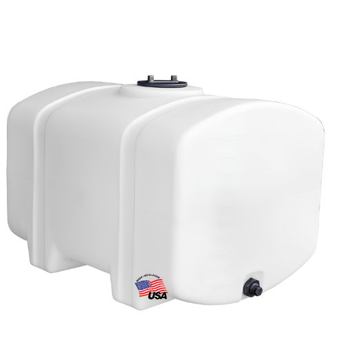 RomoTech 100 Gallon Square PCO Water Storage Tank with Legs – 82129269
