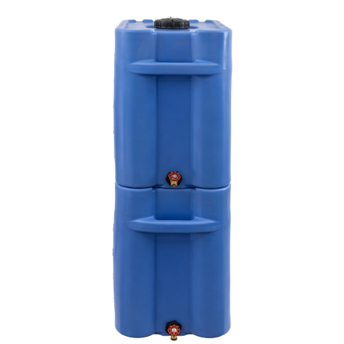 RomoTech 35 Gallon Stackable Potable Water Storage Tank – Aqua Blue – 82129393