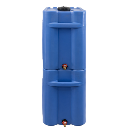 RomoTech 35 Gallon Stackable Potable Water Storage Tank – Aqua Blue – 82129393