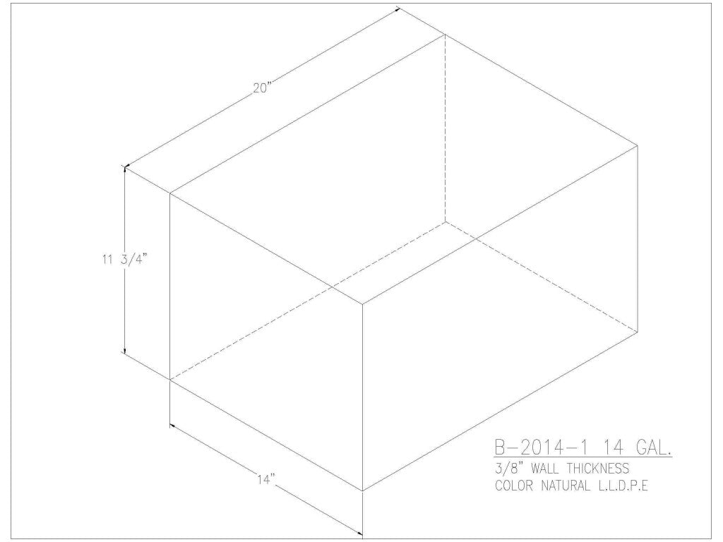 14 Gallon Water/Holding Tank - 2014-1 - JMS