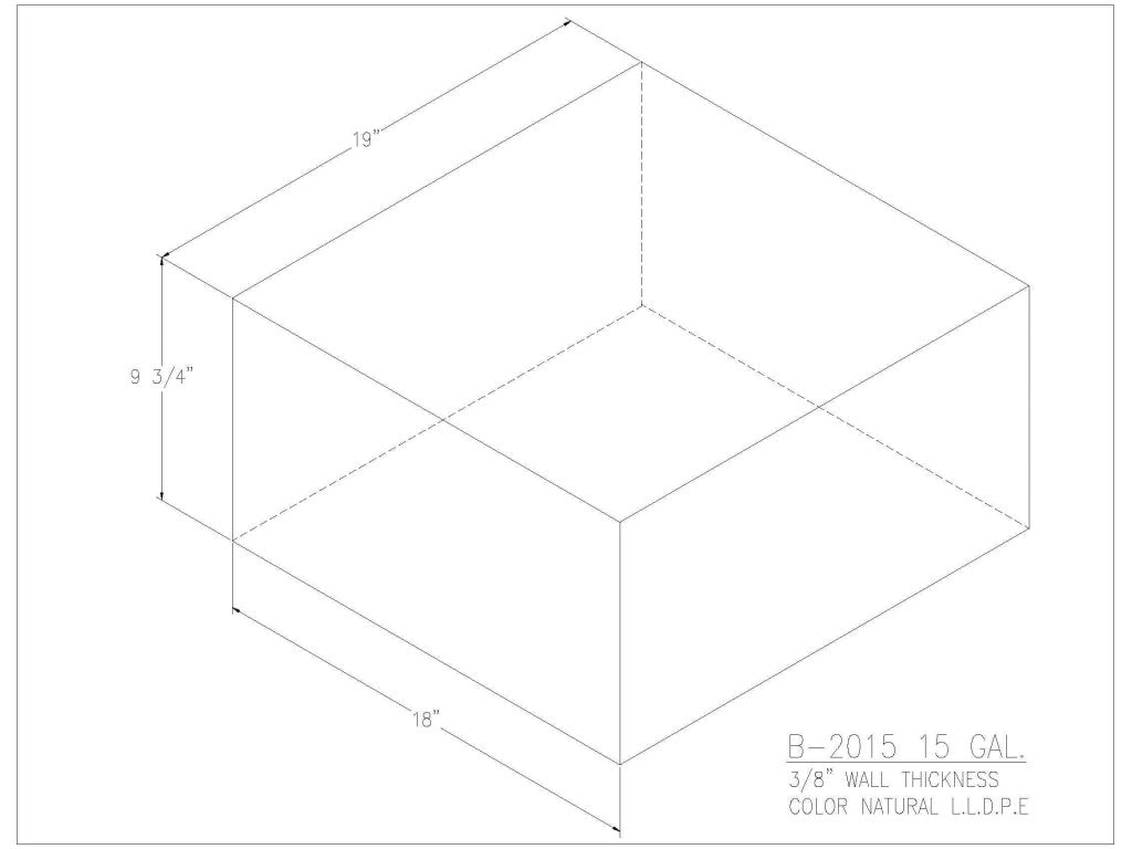 15 Gallon Water/Holding Tank - 2015 - JMS