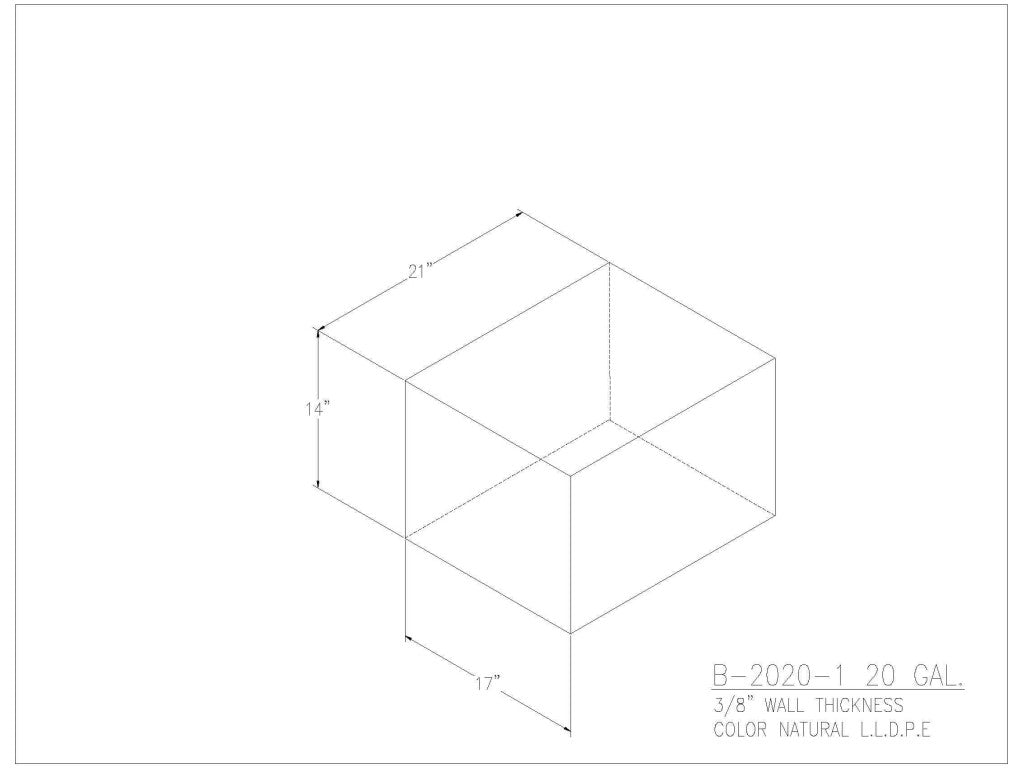 20 Gallon Water/Holding Tank - 2020-1 - JMS