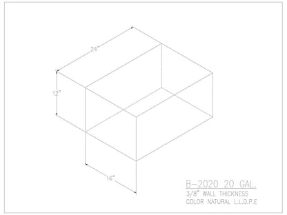 20 Gallon Water/Holding Tank - 2020 - JMS