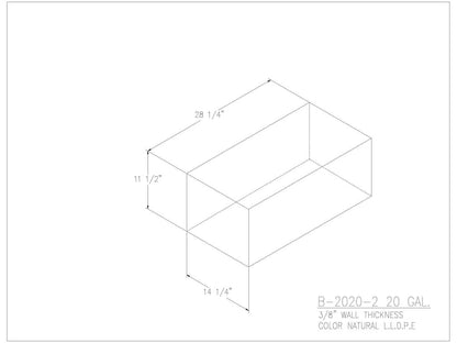 20 Gallon Water/Holding Tank - 2020-2 - JMS
