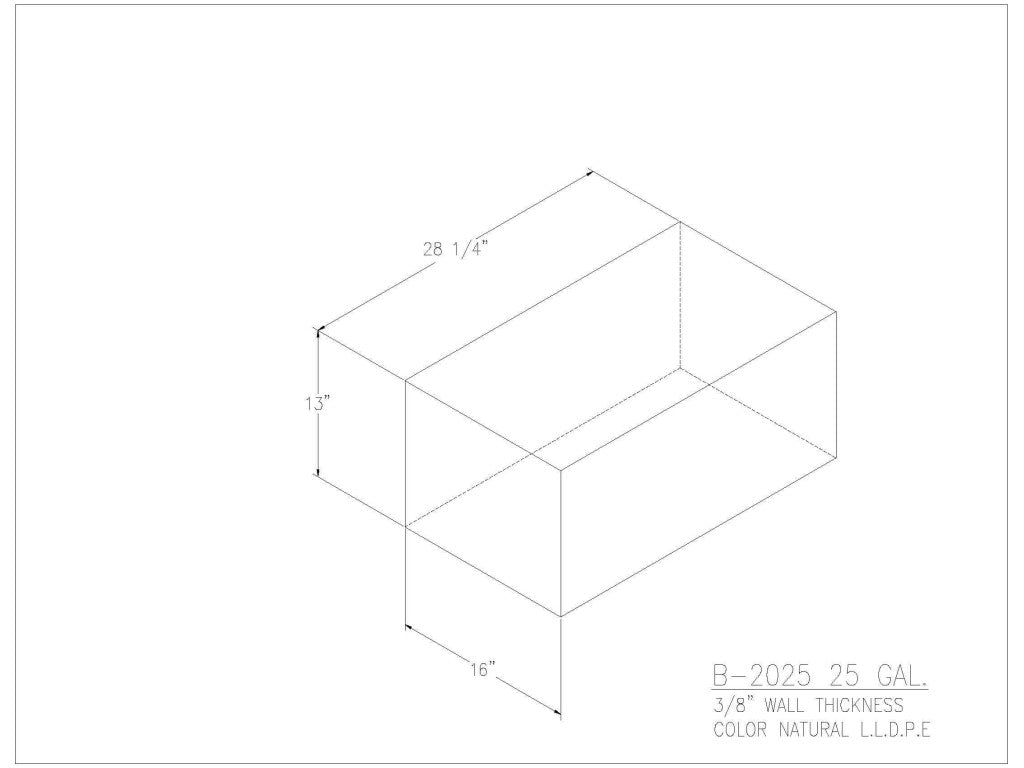25 Gallon Water/Holding Tank - 2025 - JMS