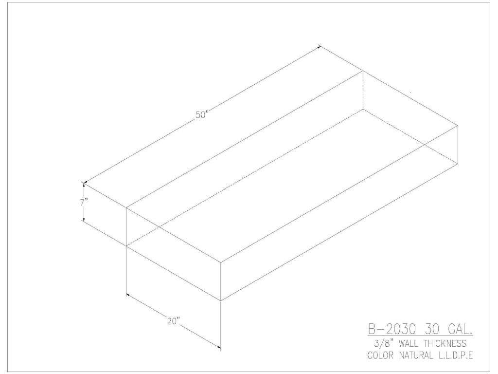 30 Gallon Water/Holding Tank - 2030 - JMS