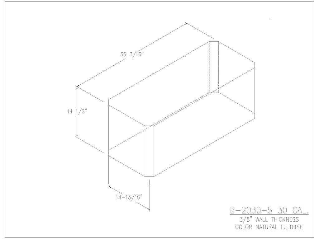 30 Gallon Water/Holding Tank - 2030-5 - JMS