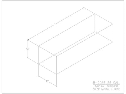 36 Gallon Water/Holding Tank - 2036 - JMS